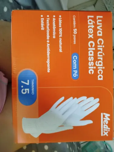 luvas cirurgicas látex caixa