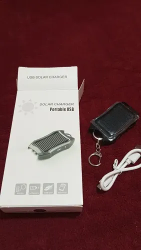 Carregador portátil-solar chaveiro