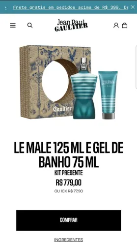Kit Jean Paul Gaultier - Perfume + Gel de Banho