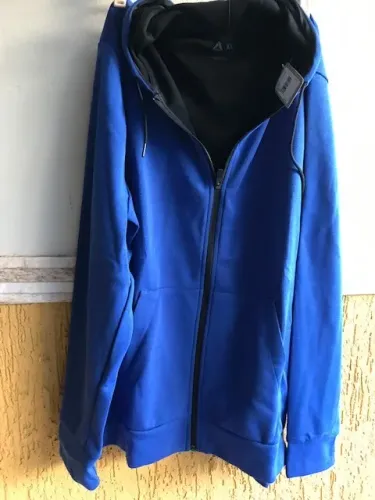 MOLETOM REEBOK WOR MEL DBL KN FZ HOODIE - TAMANHO: XL