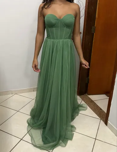 Vestido de Festa Corset Verde TAM P