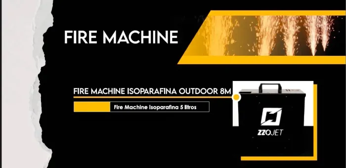 02 Fire Machine p/ Artistas e Eventos