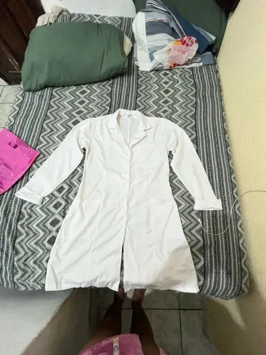 jaleco em gabardine