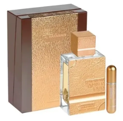 Perfume Al Haramain Amber Oud Gold 999.9 Dubai Edition Extrait de Parfum Unissex 100ml