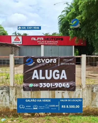 EVORA ALUGA - GALPÃO ao lado do Mata Nativa