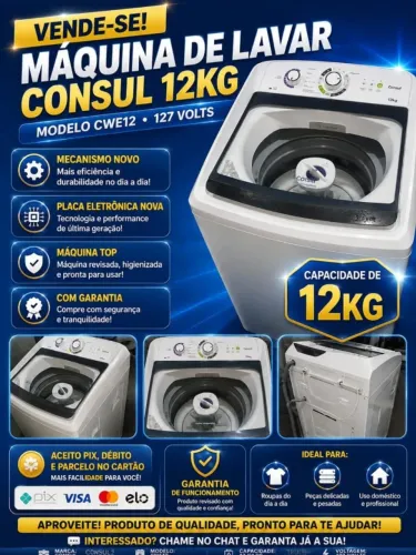 Máquina de Lavar Consul 12kg