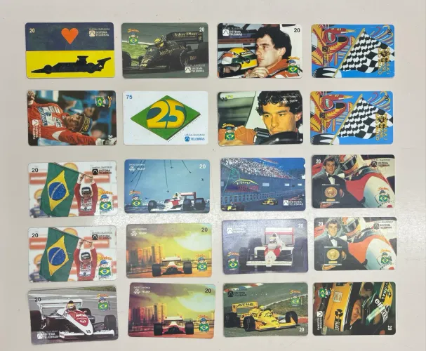 Coleção de cartões telefônicos Ayrton Senna