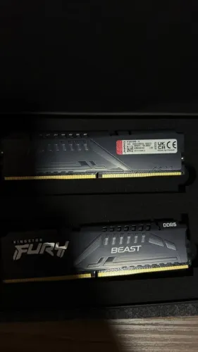 Memória Ram Kingston Fury Beast 16GB DDR5-6000MHz CL40 (2x 8gb)