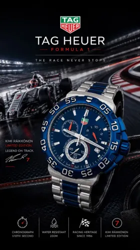 Relógio Tag Heuer Fórmula 1 - Kimi Räikkönen