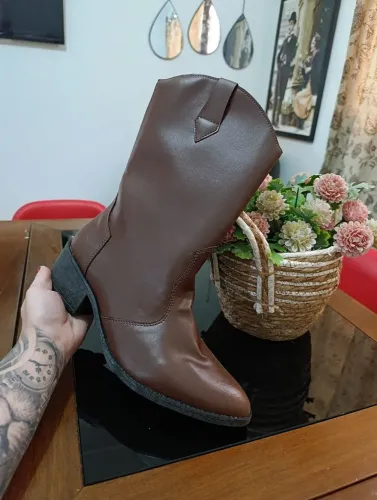 Bota Texana café lisa 42