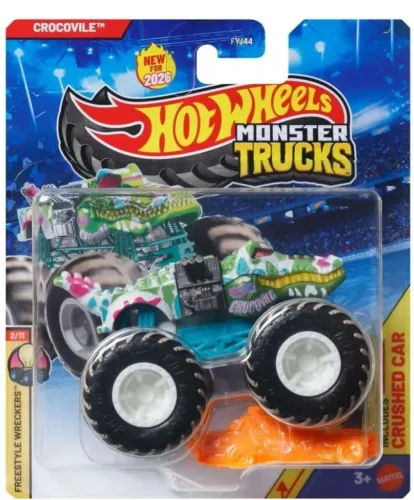 Crocovile Monster Trucks Hot Wheels - Novo Mattel