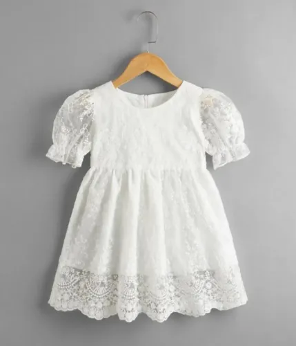 4 anos, Vestido Branco para Menina, novo