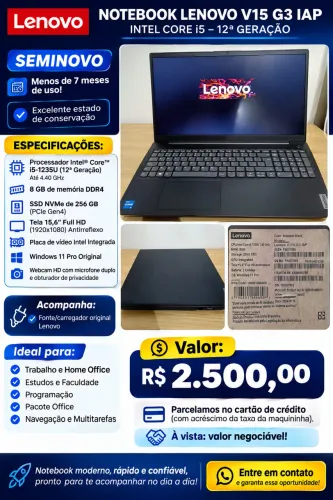 Vende-se notebook Lenovo NOVO