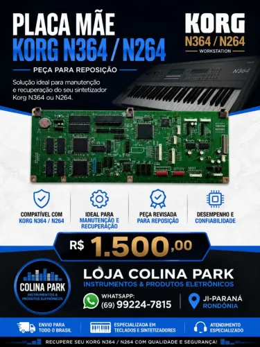 Placa Principal Arranjador Korg N 364/ N264