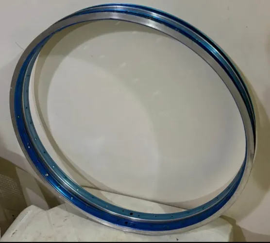 Par Folhas Aros Two Hard 26 Anodizados Azul Bicicleta Antiga