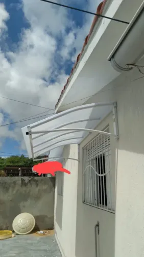 Toldo de policarbonato novo 2x1 valor 590