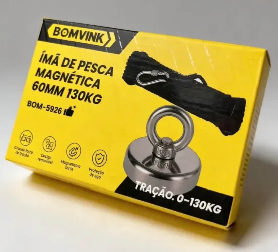 Ima de Pesca Magnética Bomvink 130kg