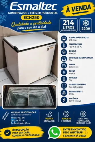 Freezer Horizontal / Esmaltec