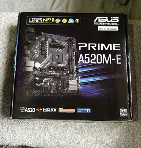 Placa-Mãe ASUS Prime A520M-E - Excelente Estado!