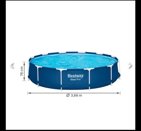 Piscina Estruturada Redonda 6.473L Steel Pro Bestway