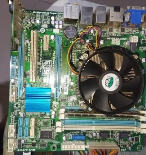 Kit Placa mae + intel i5-3470S + 8GB RAM + Coller + Placa de Rede