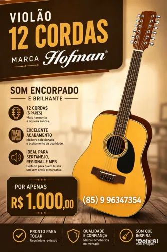Violão Hofman 12 cordas