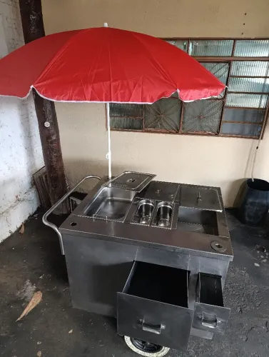 Carrinho de cachorro quente inox RS 700