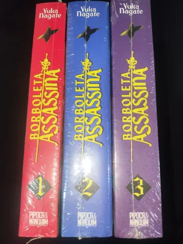 COLEÇÃO MANGÁ BORBOLETA ASSASSINA 3 VOLUMES