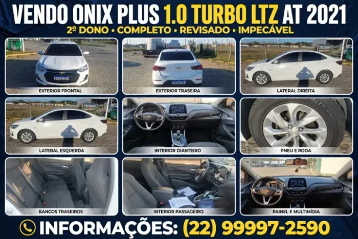 Chevrolet Onix Plus LTZ 1.0 12V TB Flex Aut. 4P 2021