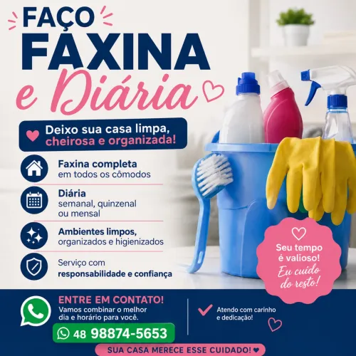 Limpeza e babá 