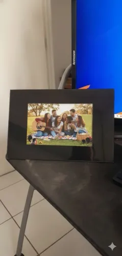 Porta-retrato em vidro para foto 15x21