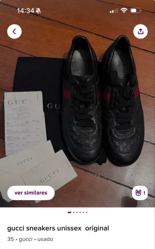 Gucci sneakers unissex original  35 