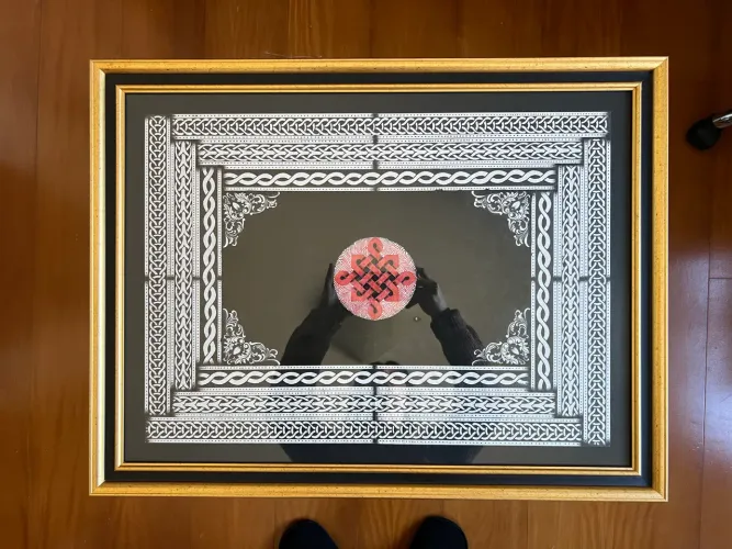 Quadro escudo de proteção Celta