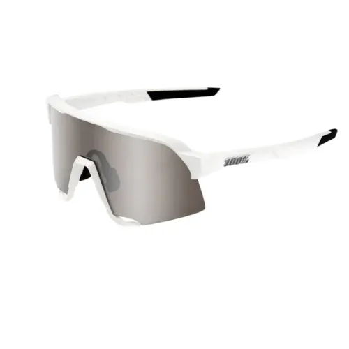 Óculos Ciclismo 100% S3 Matte White Hiper Silver Original semi -novo pouco usado