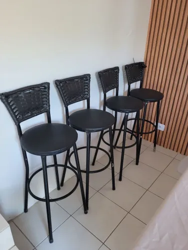 KIT 4 BANQUETAS ALTAS
