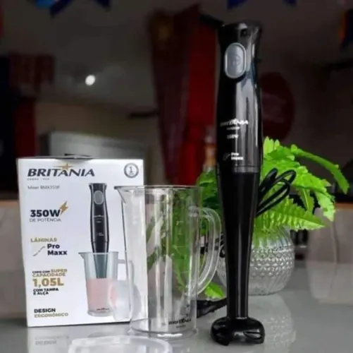 Mixer Britânia bmx350p 3 em 1 preto 220v NOVO NA CAIXA