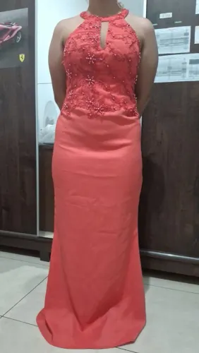 VESTIDO PARA FESTA SALMÃO 