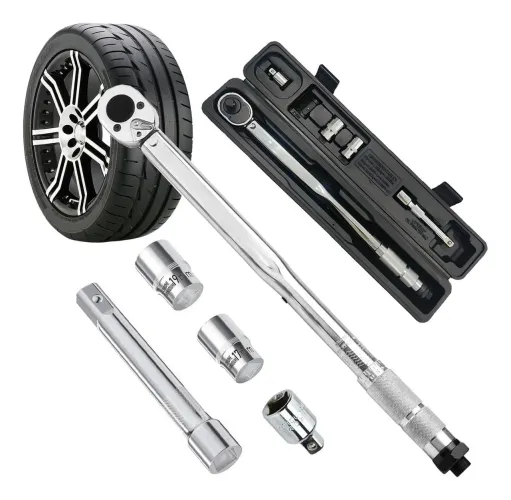 Torquimetro De Estalo 1/2 Pol 2.8 A 21kg Crv Reversível 5 peças