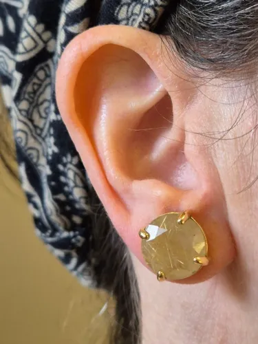 par de brincos italianos francesca gioielli bijoux de alta qualidade  