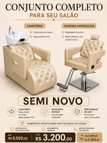 Móveis para salão de beleza