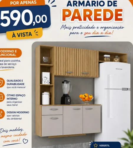 armario de parede novo