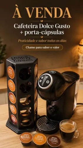 Cafeteira Expresso Doce Gusto + Porta-Capsulas