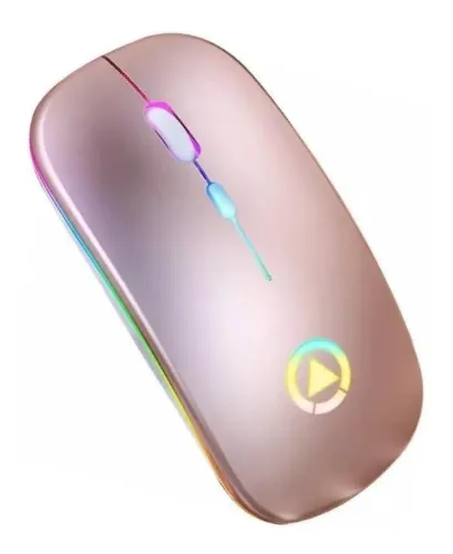 Mouse Gamer Yindiao A2 Inalámbrico Usb Ouro rosa