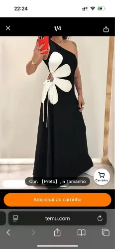 Vestido M famoso flor