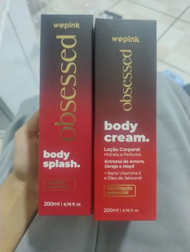 Body Splash e Creme Corporal Obsessed Wepink