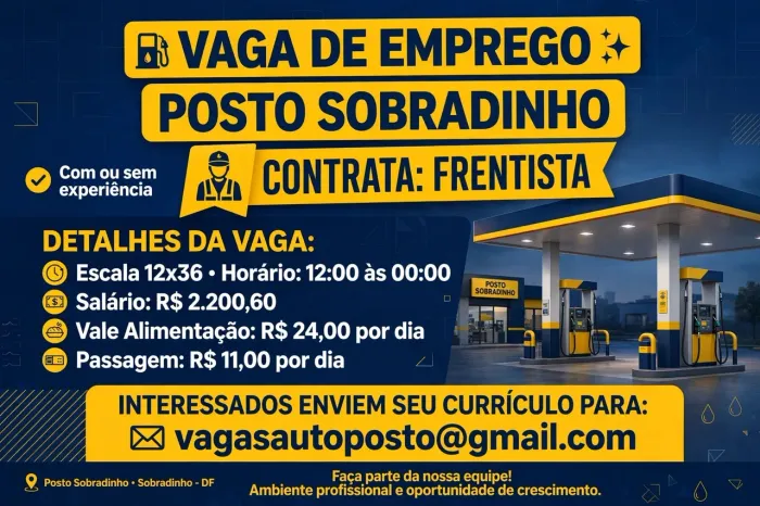 Frentista com ou sem experiênc
