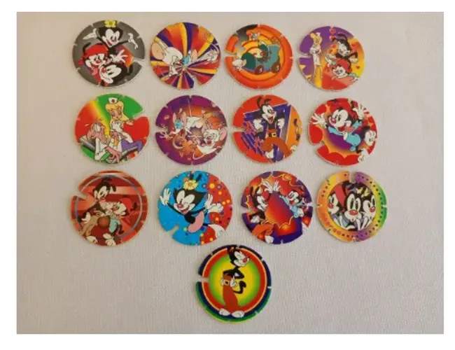 Coleção Mega Tazo Animaniacs Arma E Voa Elma Chips