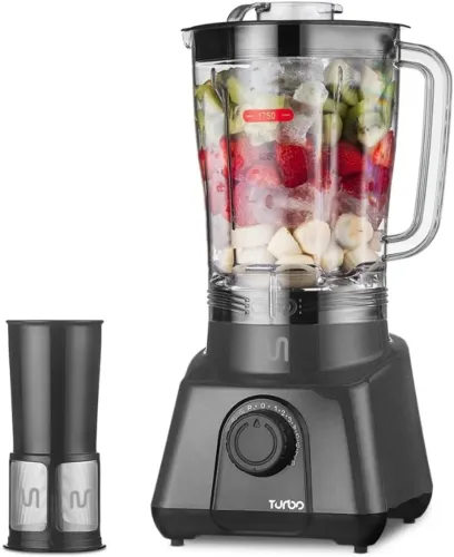 Liquidificador Multi Home Turbo LQ1212, 1200W, 2,6L, Copo SAN, 8 Vel, c/ filtro - 220V 