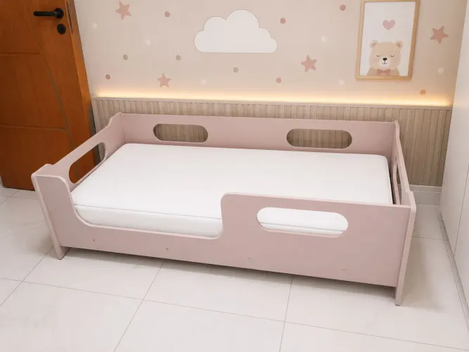 Cama infantil rosa