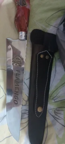 Faca colecionável de Aço Flamengo